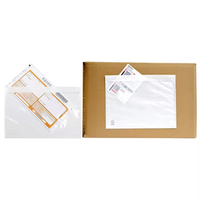 Enveloppes transparentes autocollantes personnalisées en usine pour listes de colisage Sacs fermés par pochette d'expédition pour bordereaux d'emballage Facture