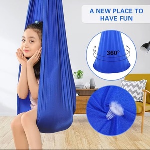 Hamaca de Yoga Infantil <span class=keywords><strong>DIYI</strong></span>, Columpio Sensorial Moderno, Plegable, para Interiores y Exteriores, Silla Colgante de Doble Capa de Nailon, 200 kg, Verano - Product Image 3