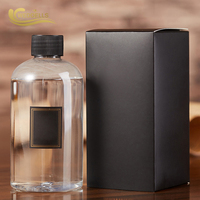 Roseau diffuseur pierre bouteille carrée ensembles de luxe avec huile