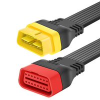 Interfaz de Diagnóstico para Automóviles X3, Conector Macho-Hembra de 16 Pines, Extensor de Enchufe de 12V con Lector de Códigos Funcional