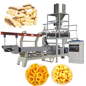 Nueva Línea de Producción Automática de Snacks Inflados Directo de Fábrica con Motor - Maquinaria de Acero Inoxidable para Palitos y Snacks de Maíz - Product Image 1