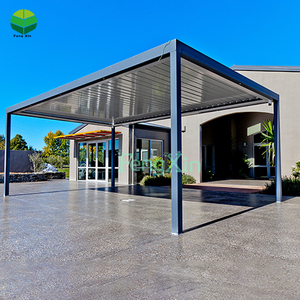 Pare-soleil extérieur 3x3 3x4 <span class=keywords><strong>Pergola</strong></span> <span class=keywords><strong>Pergola</strong></span> à persiennes <span class=keywords><strong>en</strong></span> aluminium Gazebo <span class=keywords><strong>Toit</strong></span> de <span class=keywords><strong>pergola</strong></span> motorisé électrique étanche Bioclimatique Kits de <span class=keywords><strong>toit</strong></span> - Product Image 2