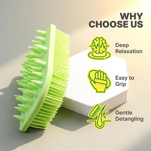 Cepillo de Silicona 2 en 1 de Doble Cara para Champú, Masajeador Multiusos para Cuero Cabelludo y Cuerpo, Herramienta de Limpieza para Ducha y Baño con Logotipo Personalizado - Product Image 5