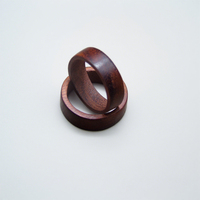 Bague personnalisée en bois de santal noir, Bracelet Empress en bois de santal vert, Bague en bois de santal violet 'Chicken Blood Vine'