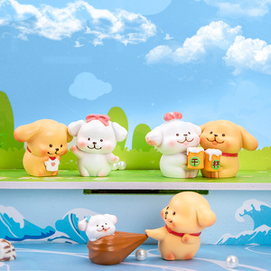 ตุ๊กตาเรซิ่นรูปสุนัขน่ารัก งานฝีมือประดับตกแต่งโต๊ะทำงาน ของขวัญสำหรับทุกเพศ อายุ 8-13 ปี สินค้าสำเร็จรูป - Product Image 1