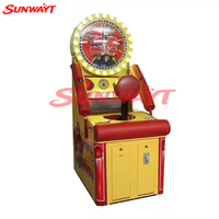 Machine de jeu d'arcade de boxe à monnayeur, avec fonctions de frappe, de coup de pied et de tir, pour entraînement de force Hercules, construction en plastique et métal, version anglaise
