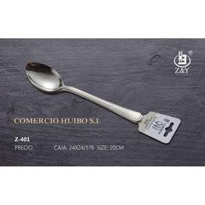 Cuchara de Metal Resistente de 20 cm con Mango Largo, Fácil de Usar y con Acabado Pulido Espejo para Uso Diario y Regalos - Product Image 1