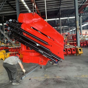 Grue à flèche hydraulique pliable 20 tonnes, grue à bras articulé télescopique pour la manutention de charges lourdes - Product Image 1
