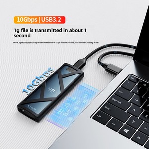 Carcasa para SSD M.2 NVMe de 10 Gbps, <span class=keywords><strong>Adaptador</strong></span> Convertidor <span class=keywords><strong>USB</strong></span> 3.2 Gen2, Caja Externa para <span class=keywords><strong>Disco</strong></span> <span class=keywords><strong>Duro</strong></span>, Sin Herramientas, Compatible con 8 TB - Product Image 5