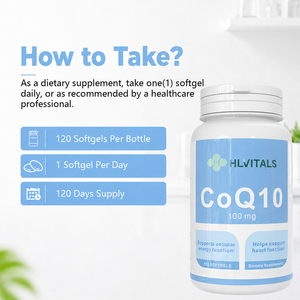 CoQ10 100mg Gélules Souples 60 unités Pour Adultes Soutien de la Santé Cardiaque Absorption Supérieure Supplément Antioxydant - Product Image 6