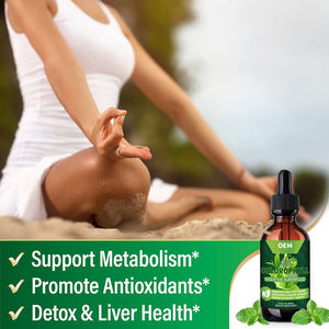 Sindirim detoks bağırsak sağlık bağışıklık desteği için OEM özel etiket sıvı klorofil damla enerji karaciğer antioksidan Boost temizlemek - Product Image 3