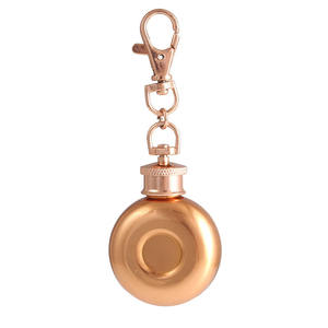 Botellas de Whisky Portátiles de Viaje H297 de 1oz, Mini Botella de Vino Redonda de Bolsillo, Acero Inoxidable 304 de Grado Alimenticio - Product Image 5