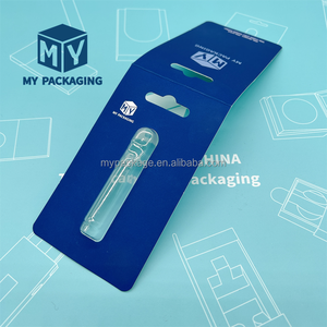 Nhà Máy biểu tượng tùy chỉnh rõ ràng nhựa vỏ sò bao bì vỉ với giấy móc áo cho khu vực trung tâm dầu - Product Image 4