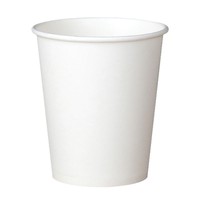 Gobelets en carton blanc à paroi simple avec couvercles pour café, écologiques, jetables, 250 ml, pour usage domestique et commercial, emballage en carton entier, vente en gros