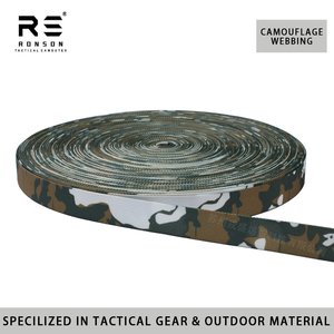 Cinta de Poliéster con Estampado de Camuflaje <span class=keywords><strong>RED</strong></span> <span class=keywords><strong>DAWN</strong></span> de 25 mm (1 Pulgada), Alta Tenacidad, Sostenible, para Bolsas Tácticas, Mochilas y Actividades al Aire Libre - Product Image 5