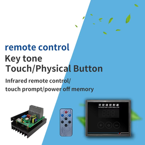 Régulateur de tension <span class=keywords><strong>SCR</strong></span> numérique intelligent 4KW AC 220V avec affichage numérique, alimentation isolée tactile/bouton, buzzer, télécommande infrarouge - Product Image 3