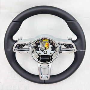 Volante Sportivo in Pelle Cucito a Mano per Porsche Cayenne 955 957 958 911 991 991.1 991.2 992 993 996 997 997.2 GT3 - Product Image 1