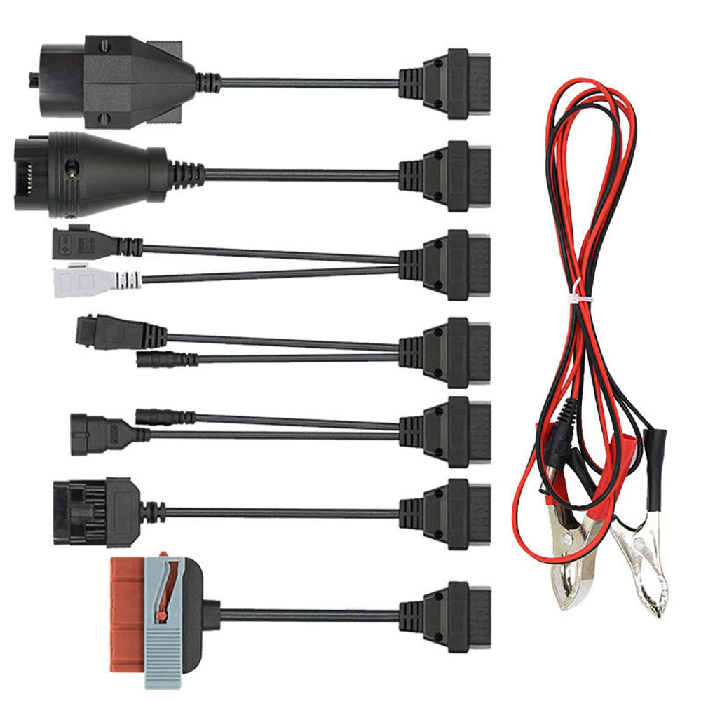 Herramienta de diagnóstico de coche, juego completo 8 en 1 OBD1 a OBD2, kit de adaptador de conector de Cable para arranque de coche