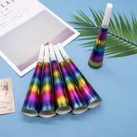 Sifflet en papier à impression laser sur film, thème anniversaire, pour décoration de fête adulte, célébrations de mariage, fournitures de fête à estampage à chaud