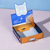 Boîte d'emballage en carton ondulé personnalisée pour aliments pour animaux de compagnie (chiens et chats), certifiée FSC et RoHS, pliable et scellée