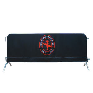 Couverture de barrière en tissu vente directe d'usine impression personnalisée Double face image personnalisée populaire parfaite pour la bannière de contrôle des foules - Product Image 5