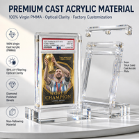 Plaque de protection transparente personnalisée en acrylique pour cartes TCG, avec boîte de rangement et protection antichoc