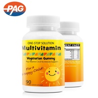 PAG – Support immunitaire de marque privée végétarien Plus vitamine C & D enfants multivitamine gommes ours pour enfants