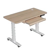 Cadre de bureau ergonomique en acier convertible et réglable en hauteur (assis-debout) avec moteur unique pour usage informatique et bureautique - Prix