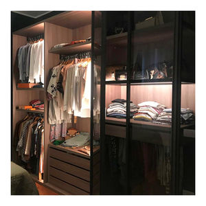 Muebles para el hogar de aluminio y madera con luz LED moderna personalizada para el dormitorio principal, <span class=keywords><strong>Suite</strong></span>, apartamento o uso en <span class=keywords><strong>Hotel</strong></span> - Product Image 5