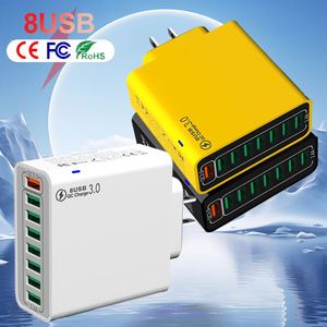 แท่นชาร์จเร็ว 65W 8 พอร์ต รองรับ QC5.0 และ QC3.0 สำหรับโทรศัพท์และแท็บเล็ต - Product Image 1