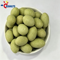 Sunnuts Chinesische Gebackene Wasabi-Erdnüsse mit Senfgeschmack, Japanischer Art, Überzogen, 500g