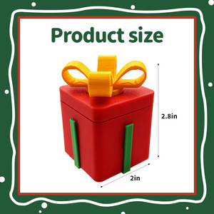 Jouets d'arbre de Noël 3D en plastique durable, décorations de bureau amusantes et originales, nouveauté de Noël à succès transfrontalier, sûrs et amusants - Product Image 4
