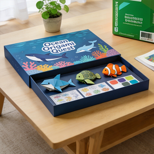 Libro <span class=keywords><strong>de</strong></span> <span class=keywords><strong>Origami</strong></span> Educativo para Niños, Manualidades <span class=keywords><strong>de</strong></span> Animales y Naturaleza, Kit <span class=keywords><strong>de</strong></span> Manualidades Fácil Paso a Paso, Diseño Seguro y No Afilado para Preescolares - Product Image 4