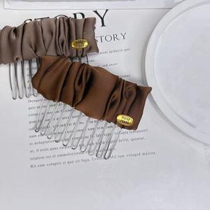 Peignes à cheveux en acétate d'écaille de tortue <span class=keywords><strong>pour</strong></span> femmes Peigne à cheveux à 10 dents <span class=keywords><strong>pour</strong></span> queue de cheval Clip de peigne latéral - Product Image 3