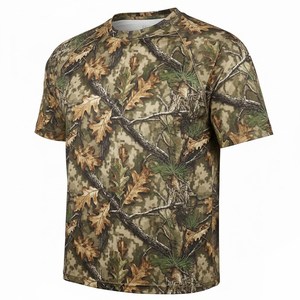 T-shirt de chasse à séchage rapide, imprimé sur mesure, manches courtes, coupe ajustée, pour homme, sublimation, doux, respirant - Product Image 3