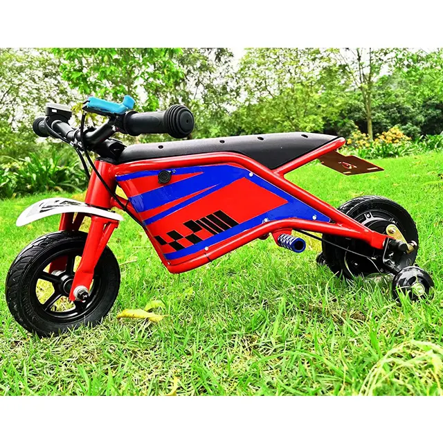 KID'S ELECTRIC MOTORCYCLE 36V 10Ah 500Wモーターサイクル10インチ範囲30km電動自転車、2〜5年間の固体防爆タイヤ付き