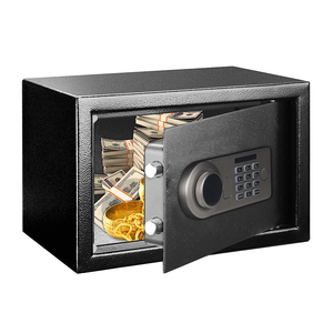 AL002-20A Steel Anti-Theft Safe <b>Box</b> with Key <b>Lock</b> Tamper Proof Alarm System for Wall Mounting or Floor Standing - Product Image 4