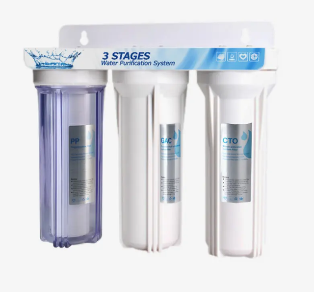 Customize 1-3 Stages Active Carbon Water Filters System Water Dispenser With Filter System