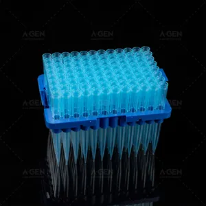 1000uL Blue Universal Pipette Tip Without Filter In Rack For Dna Extraction Blue Tip (Sbs Lab Consumable,Polypropylene)