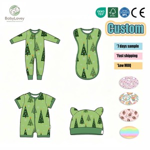 Babylovey Pigiami per Neonati in Bambù 230 Gsm Personalizzati con Stampe di Halloween, Basso MOQ - Product Image 4