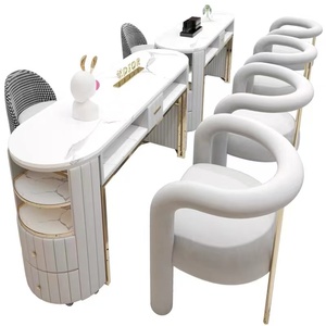 โต๊ะทำเล็บลายหินอ่อนสุดหรูสำหรับร้านทำเล็บ ขายดีประจำปี 2025 - Product Image 6