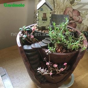 GARDMATE Pot de fleurs suspendu en polyrésine écologique et durable pour plantes succulentes, idéal pour la décoration de <span class=keywords><strong>balcon</strong></span> et de jardin féerique <span class=keywords><strong>DIY</strong></span> - Product Image 5
