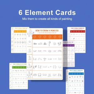 MD4130 MIDEER Kit di Disegno Creativo 6-in-1, Forme e Guide Incluse, Giocattolo Educativo Artistico per Bambini con Pennarelli - Product Image 6