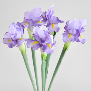 Flor Artificial de Iris de Tallo Único Premium para Decoración Suave del Hogar y Sala de Estar, Estilo Fresco, Planta Falsa Irlandesa, Pedido al por Mayor - Product Image 4