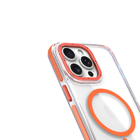 Coque de téléphone en TPU magnétique d'affaires pour iPhone 11 12 13 Pro Max Coque transparente HD pour téléphone portable pour iPhone 14 15 Pro Max