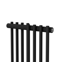 Radiateur chauffant de concepteur hydraulique vertical noir de 1775x450mm pour porte-serviettes chauffant de l'eau pour la salle de bain