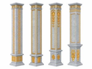 सीमेंट कंक्रीट वर्ग रोमन स्तंभ स्तंभ प्लास्टिक प्रीकास्ट मोल्ड्स घर के बाहरी भवन सजावट बिक्री के लिए - Product Image 5