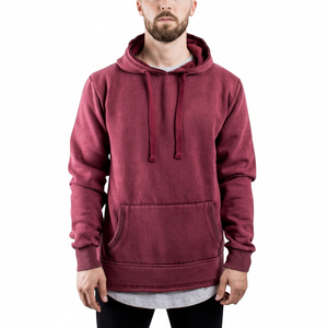 Sweats à capuche délavés à l'acide de haute qualité pour hommes Logo personnalisé et design Vente à chaud de sweats à capuche pour hommes de couleur unie à prix abordable - Product Image 1