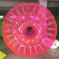 Balle Zorb gonflable en PVC de 3 m de couleur personnalisée, jouet d'extérieur, balle à roulettes aquatique pour adultes et enfants avec logo personnalisé