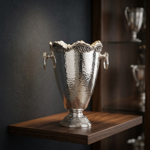<b>Silver</b> Plated Brass <b>Ice</b> <b>Bucket</b> for Party-Leak Proof & Durable Modern Design - Product Image 1